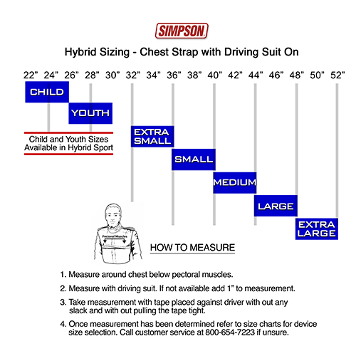 Hybrid Sizing Chart